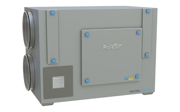 Basenowa centrala wentylacyjna z odzyskiem ciepła MISTRAL BSR 1100 EC